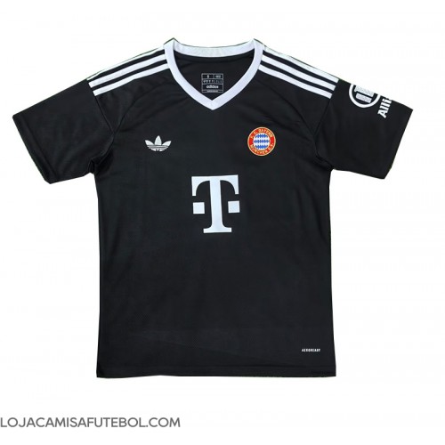 Camisa de Futebol Bayern Munich Goleiro Equipamento Alternativo 2024-25 Manga Curta